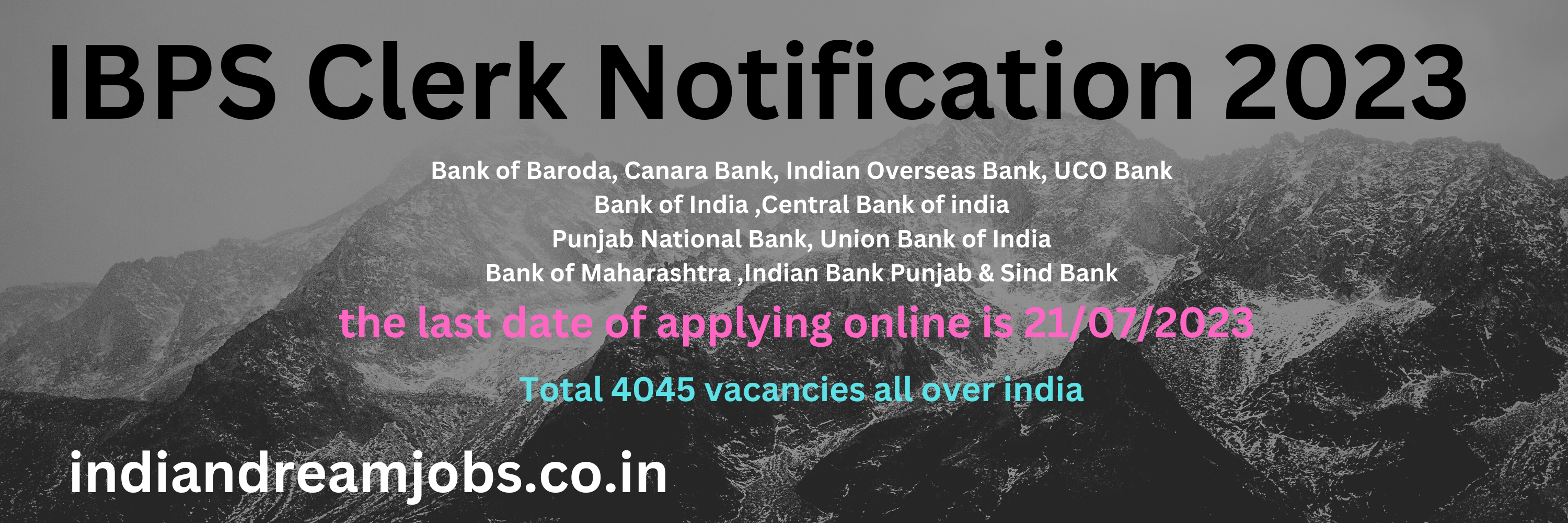 IBPS Clerk Notification 2023