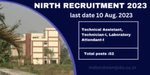 NIRTH RECRUITMENT 2023