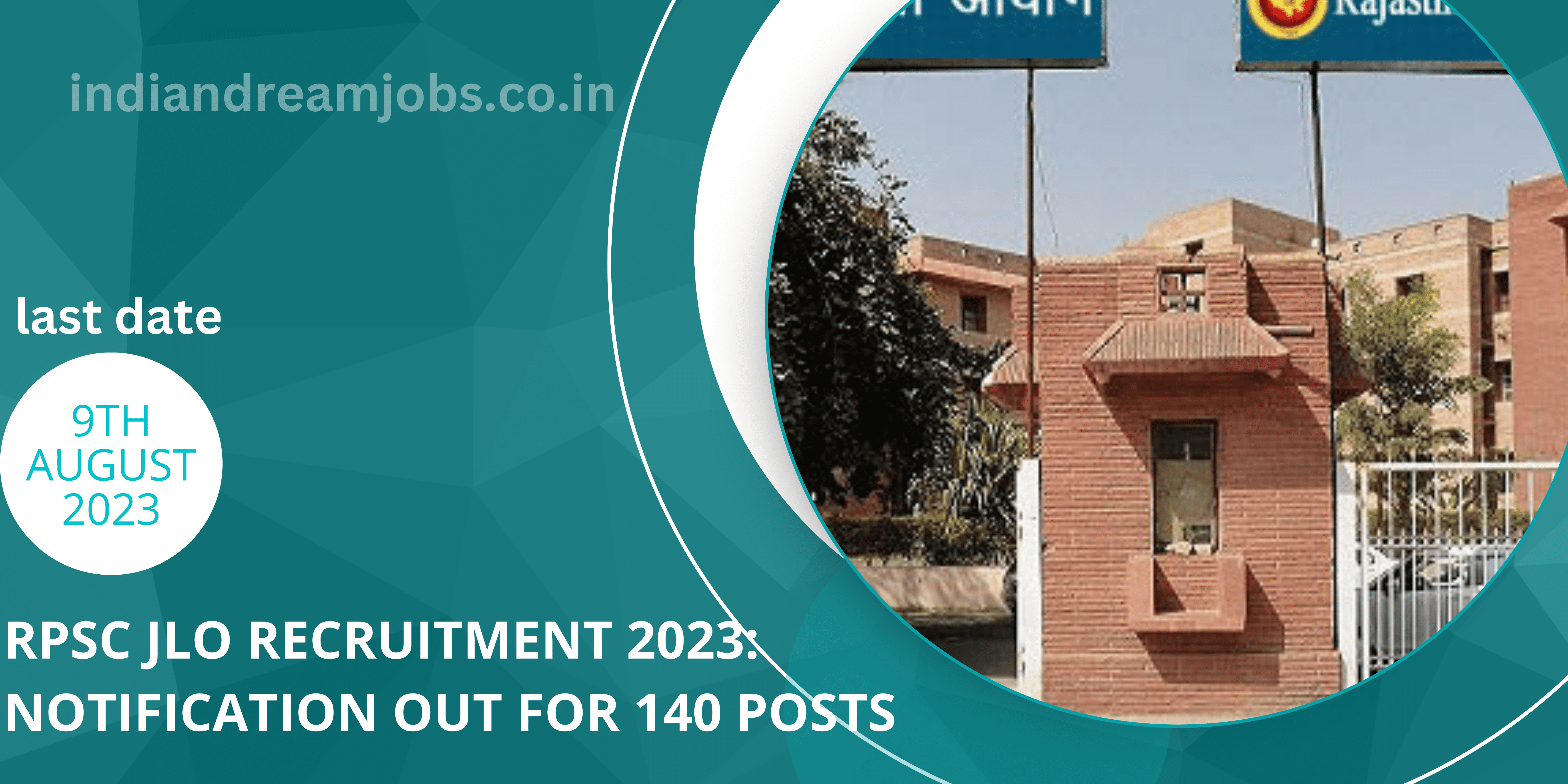 RPSC JLO RECRUITMENT 2023