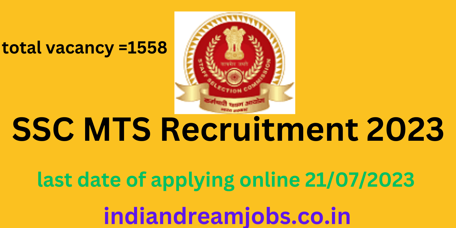 SSC MTS RECRUITMENT 2023