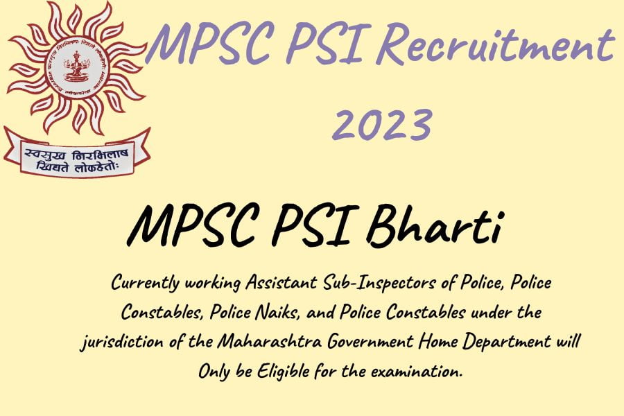 MPSC PSI Recruitment