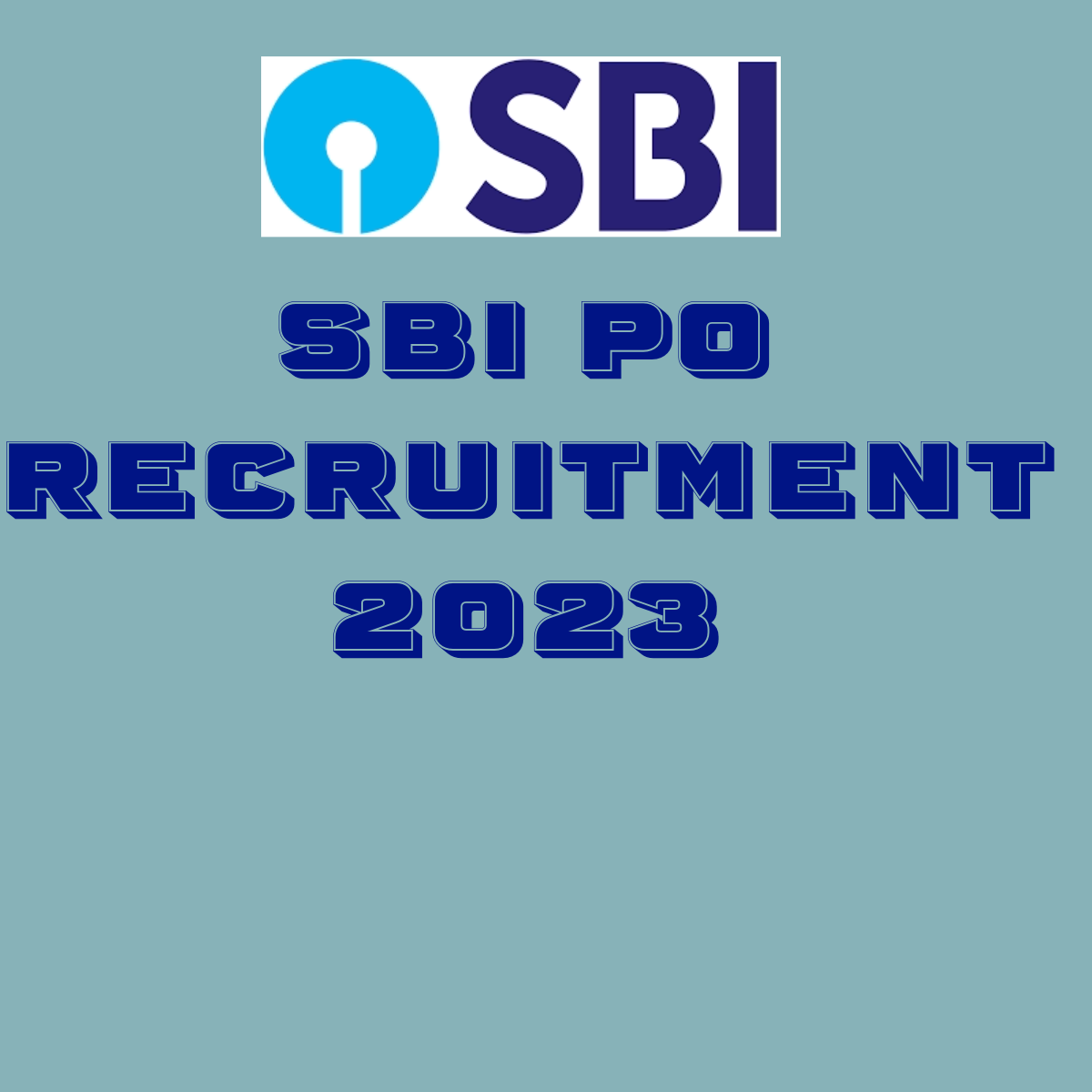 SBI PO Recruitment 2023
